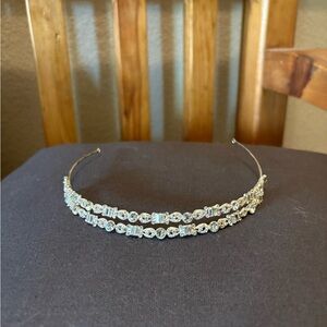 Sparkling Double-Layered Rhinestone Tiara/Headband
